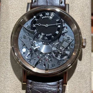 Breguet Tradition 7057br/g9/9w6 40mm Rose gold Black and Gray