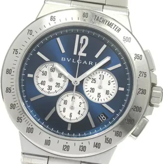 Bulgari Diagono DG41SCH 41mm Stainless steel Blue