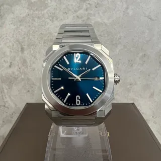 Bulgari Octo BGO38C3SSD 38mm Stainless steel Blue