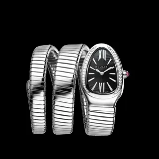 Bulgari Serpenti 103433 35mm Stainless steel Black