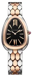 Bulgari Serpenti 103799 Rose gold and Stainless steel Black