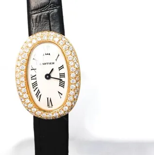 Cartier Baignoire 2368 18mm Yellow gold