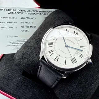 Cartier Ronde Croisière de Cartier WSRN0032 45mm Stainless steel Silver