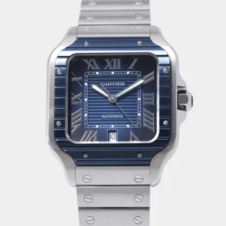 Cartier Santos WSSA0048 40mm Stainless steel Blue