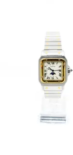 Cartier Santos 29mm 18 carat yellow gold$steel