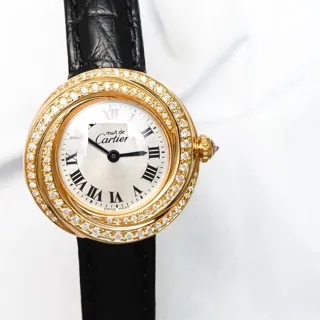 Cartier Trinity 2438 27mm  Gold Diamond