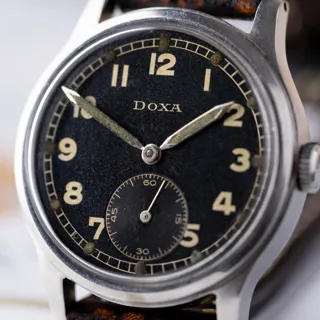 Doxa 33mm Stainless steel Black