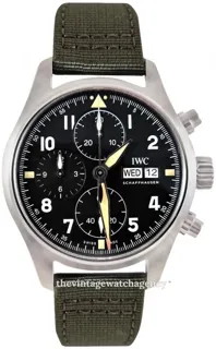 IWC Pilot IW387901 Stainless steel Black