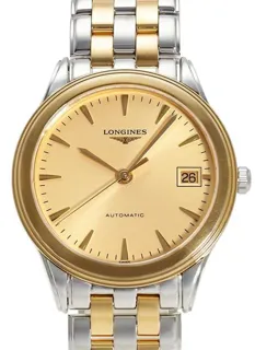 Longines Flagship L4.774.3.32.7 35mm Stainless steel Champagne