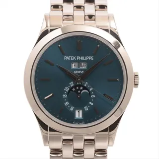 Patek Philippe Annual Calendar 5396/1G-001 38mm White gold Blue