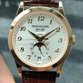 Patek Philippe Annual Calendar 5396R-012 38.5mm Rose gold Silver