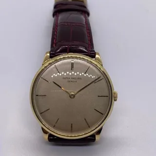 Patek Philippe Calatrava 2573/1 33mm Yellow gold Silver