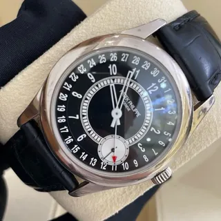 Patek Philippe Calatrava 6006G-001 White gold Black