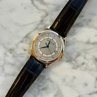 Patek Philippe Calatrava 38mm Rose gold White