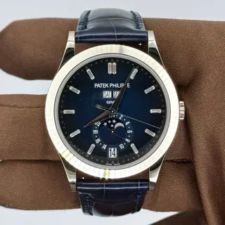 Patek Philippe Complications 5396G-017 38.5mm White gold Blue