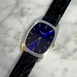 Patek Philippe Golden Ellipse 3567 White gold Blue