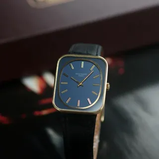 Patek Philippe Golden Ellipse 3582 Yellow gold Blue