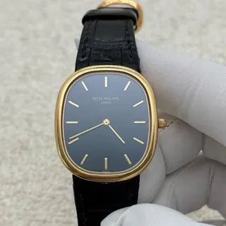 Patek Philippe Golden Ellipse 3738/100J-012 31mm Yellow gold Blue