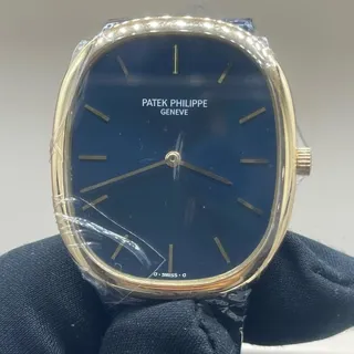 Patek Philippe Golden Ellipse 3738/100J-012 Yellow gold Blue