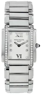 Patek Philippe Twenty~4 4910 25mm Stainless steel White