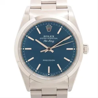 Rolex Air King 14000 34mm Stainless steel Blue