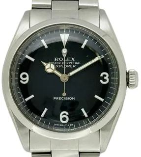 Rolex Air King 5500 34mm Stainless steel Black