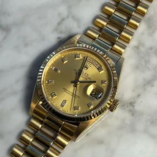 Rolex Day-Date 36 18238 36mm Yellow gold Champagne