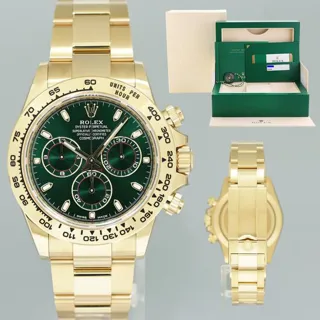 Rolex Daytona 116508 40mm Yellow gold Green