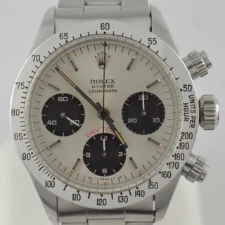 Rolex Daytona 6265 ( (UP TO 1988)) 37mm Stainless steel Silver