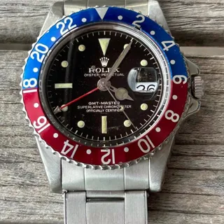 Rolex GMT-Master 1675 40mm Stainless steel Black