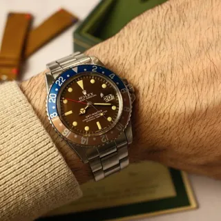 Rolex GMT-Master 1675 40mm Stainless steel Brown