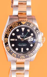 Rolex GMT-Master II 116713LN 40mm Yellow gold and Stainless steel Black