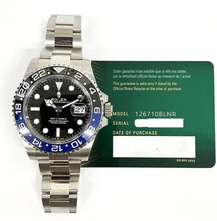 Rolex GMT-Master II 126710BLNR 40mm Stainless steel Black