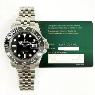 Rolex GMT-Master II 126710GRNR 40mm Stainless steel Black