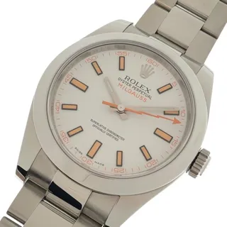 Rolex Milgauss 116400 39mm Stainless steel White