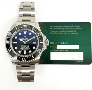 Rolex Sea-Dweller Deepsea 136660 44mm Stainless steel Blue