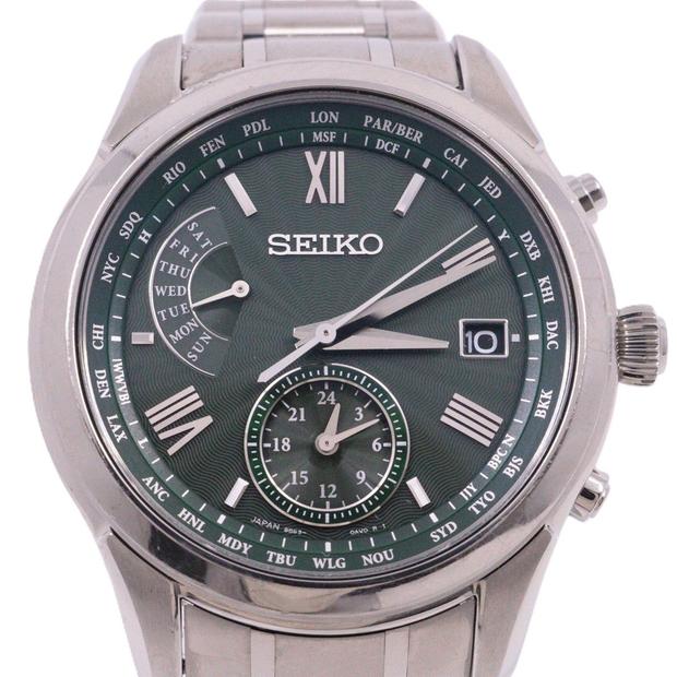 【gucchan】SEIKO セイコー ソーラー電波SAGA307 Seiko Brightz SAGA307 SAGA307 Titanium Green Japan | Dealer