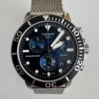 Tissot Seastar T120.417.11.041.01 45.5mm Stainless steel Black