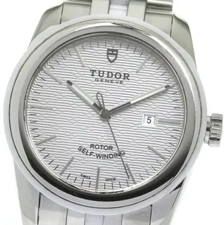 Tudor Glamour Date 53010 31mm Ceramic Silver