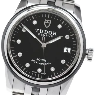 Tudor Glamour Date 55010 36mm Ceramic Black