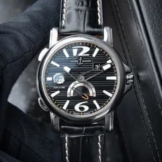 Ulysse Nardin Dual Time 243-55/62 42mm Stainless steel Black