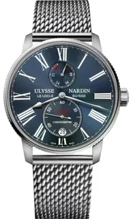 Ulysse Nardin Marine 1183-310-7MIL/43 Stainless steel Blue