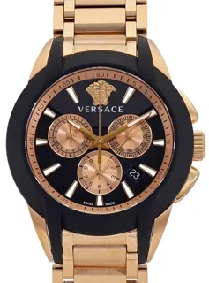 Versace VEM800318 42mm Stainless steel Black