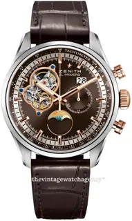 Zenith El Primero 51.2161.4047/75.C713 Rose gold and Stainless steel Brown