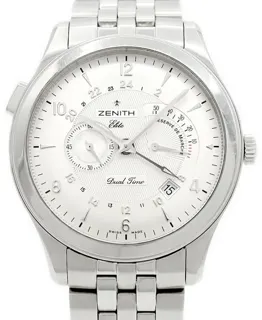 Zenith Elite Dual Time 03.0520.683 44mm Silver