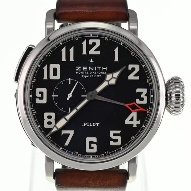通販 Zenith Pilot 03.2430.693/21.C723 Stainless steel Black Japan ポケモンカードゲーム