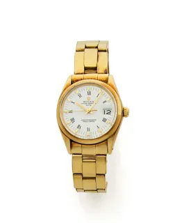 Rolex Oyster Perpetual Date 1500 34mm 18k yellow gold White