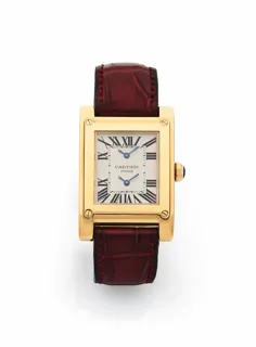 Cartier Tank Dual Time 2594 28mm 18k rose gold