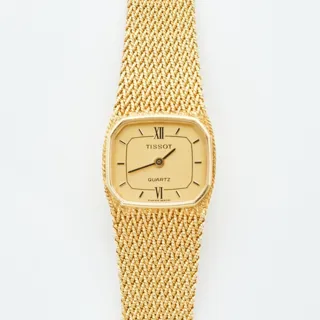 Tissot 18mm 18k yellow gold Golden