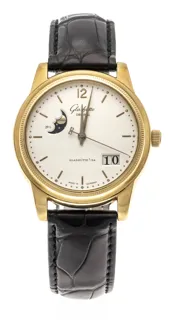 Glashütte Senator Panorama 39-41-01-01-04 Yellow gold Silver